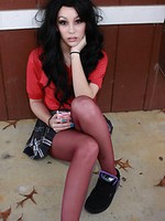 Krissy koven schoolgirl pantyhose